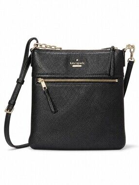 Kate Spade Black Pebbled Leather Crossbody Bag